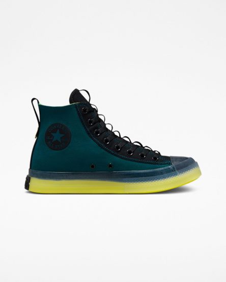 Tenis Converse Chuck Taylor All Star CX Explore Edge Glow Cano Alto Feminino Verdes Pretas | PT C08PT93